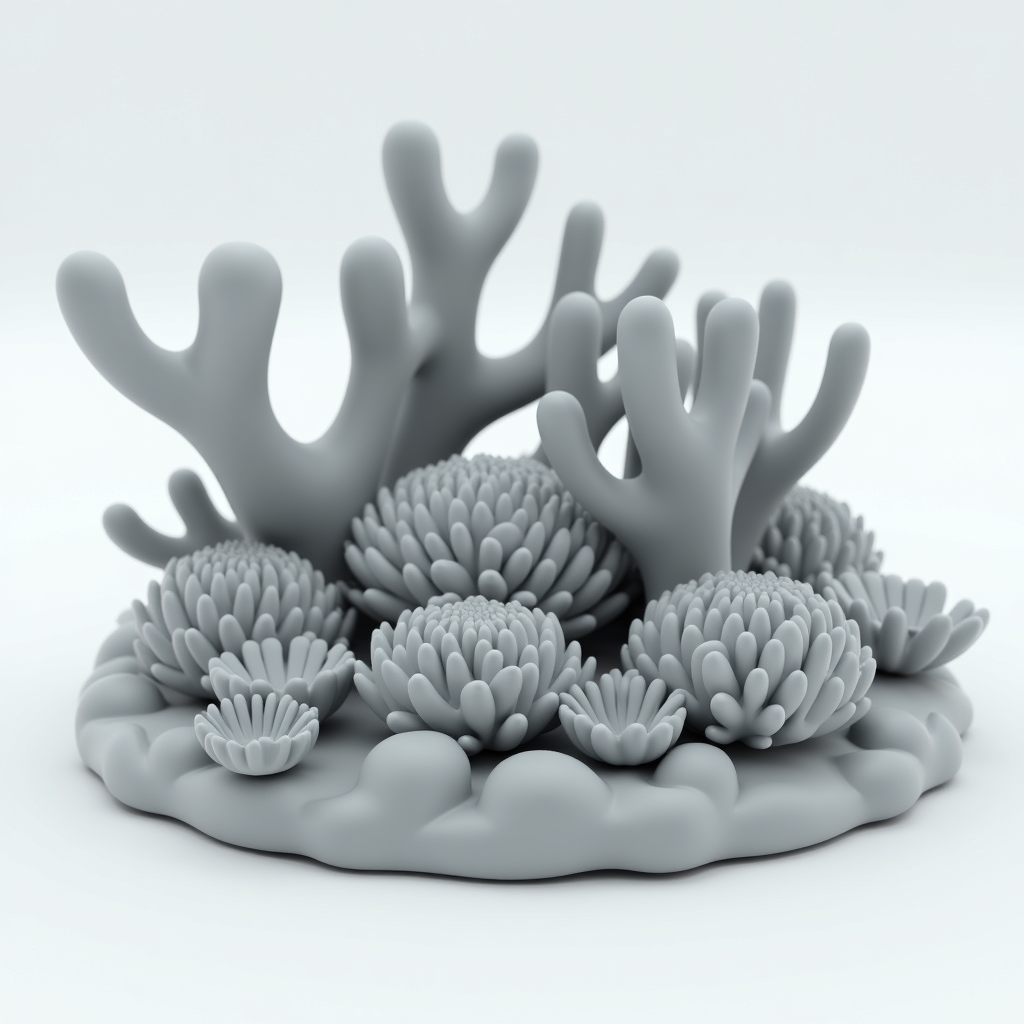 Realistic Coral Decorations free 3D printable STL