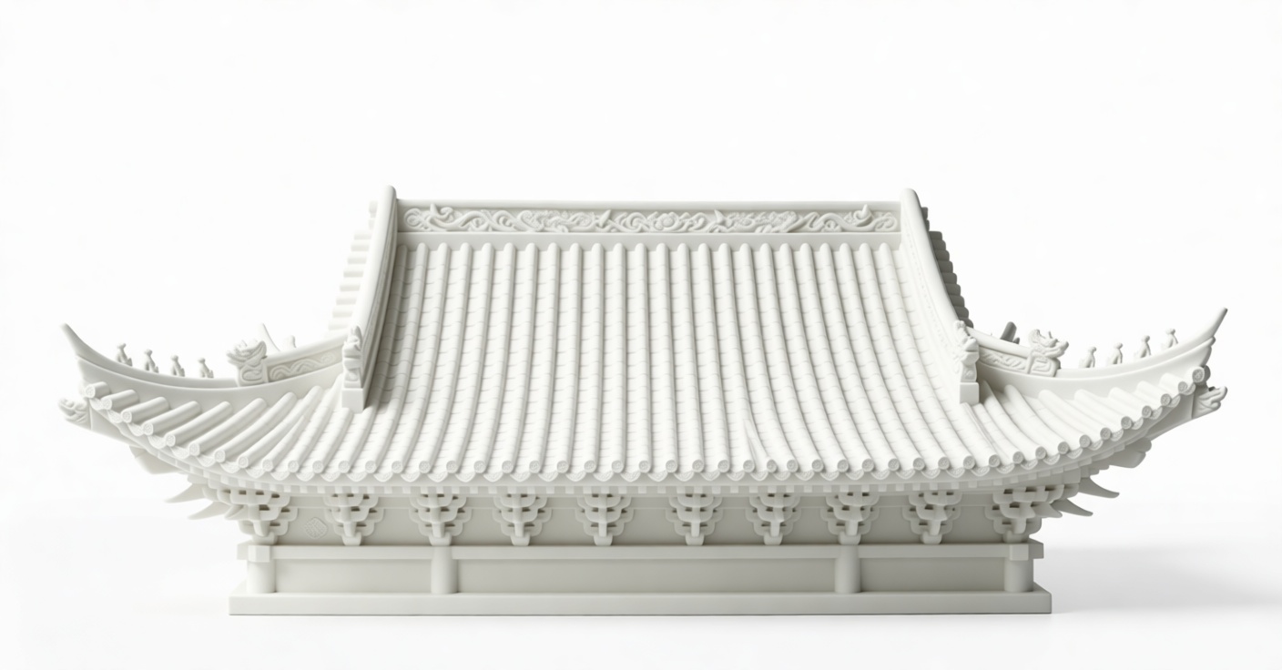 Chinese Temple Roof Model free 3D printable STL