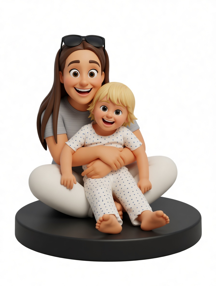 Mother and Child Figurine free 3D printable STL