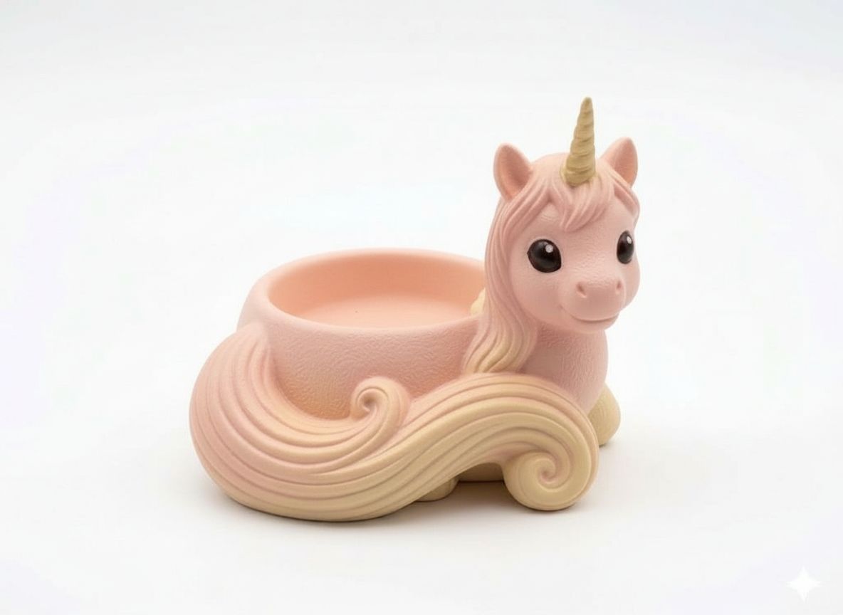 Unicorn Planter Figurine free 3D printable STL