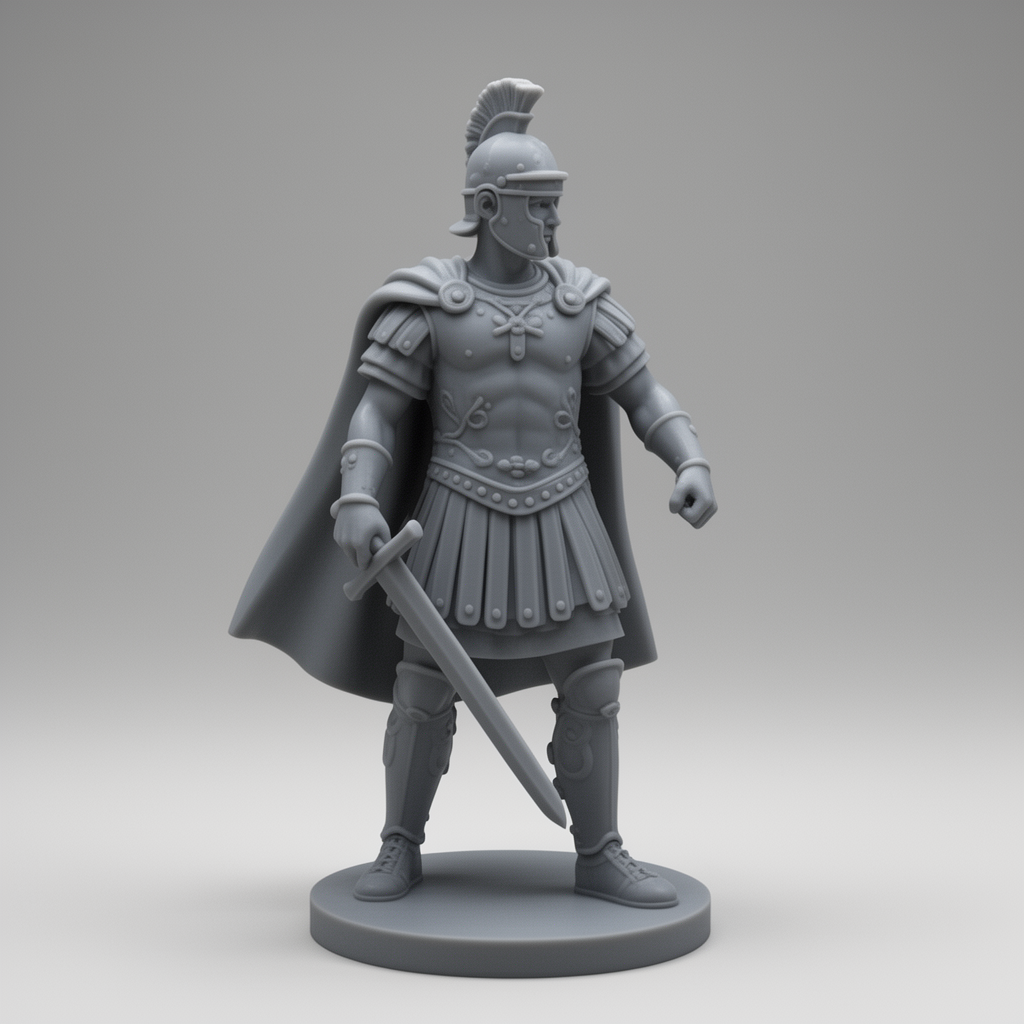 Roman Soldier Figurine free 3D printable STL