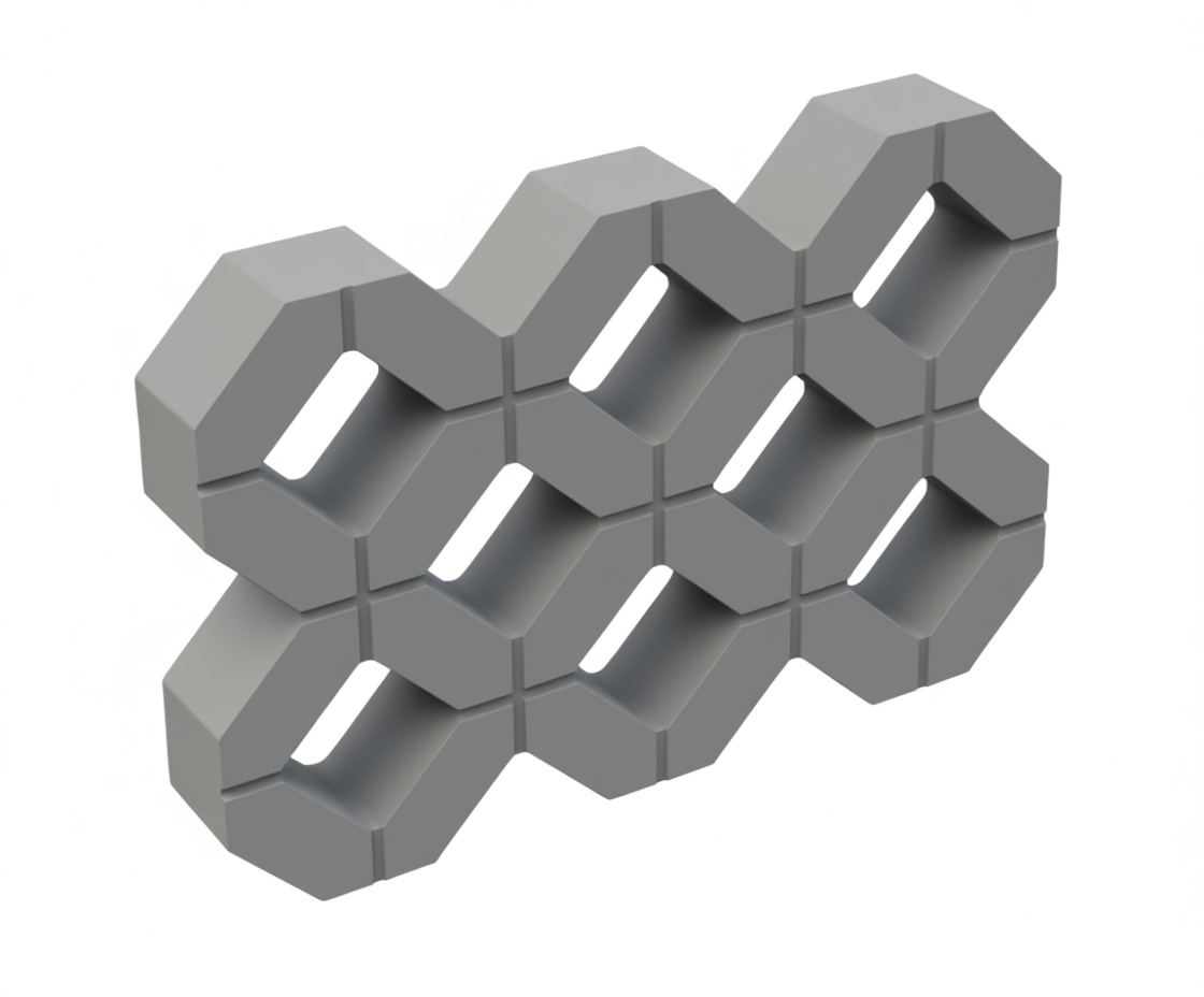 Hexagonal Grid Panel free 3D printable STL
