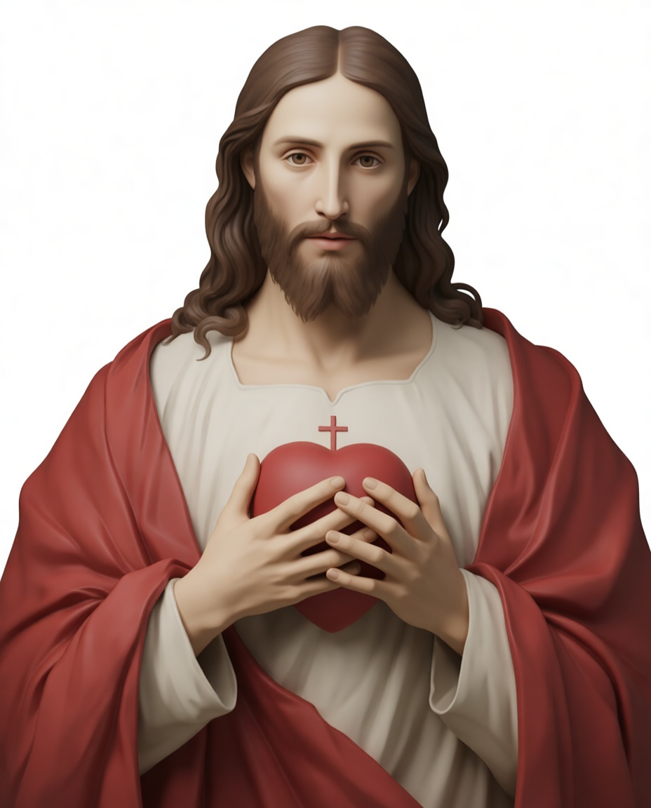 Sacred Heart Jesus Statue free 3D printable STL