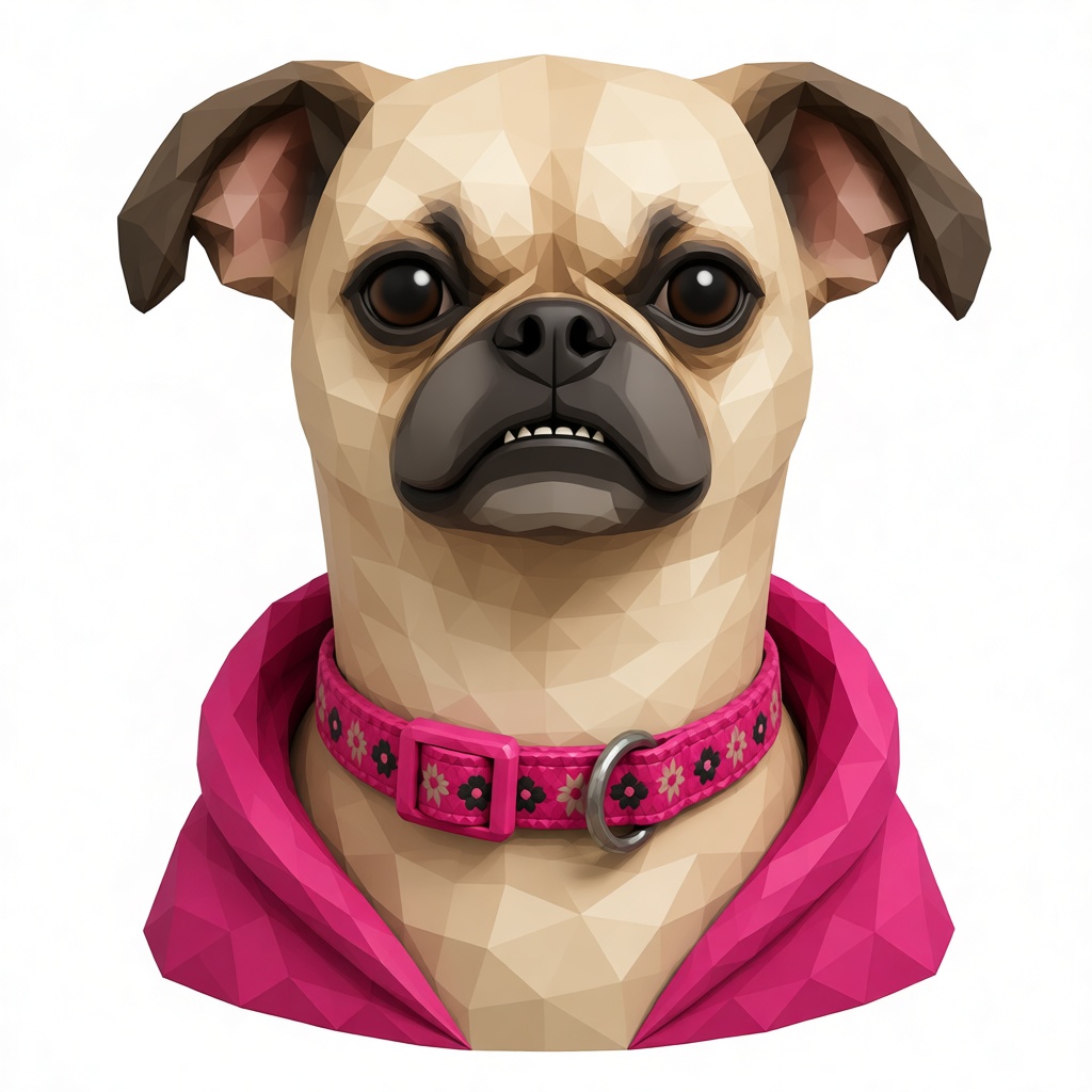 Pug Dog Bust free 3D printable STL