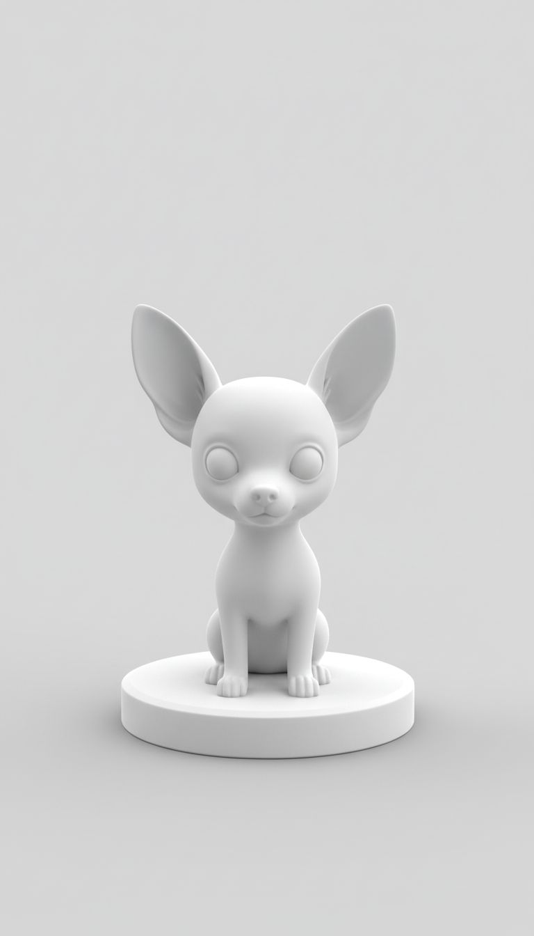Chihuahua Dog Figurine free 3D printable STL