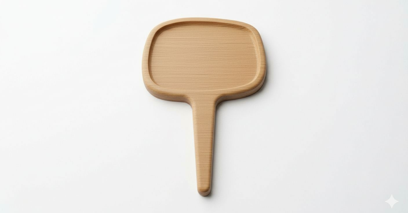 Wooden Hand Mirror Model free 3D printable STL
