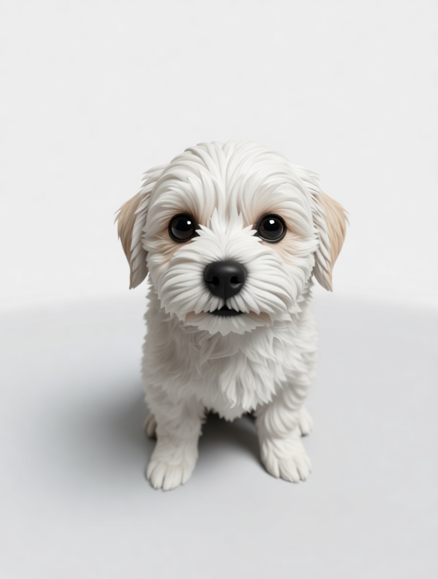 Maltese Puppy Figurine free 3D printable STL