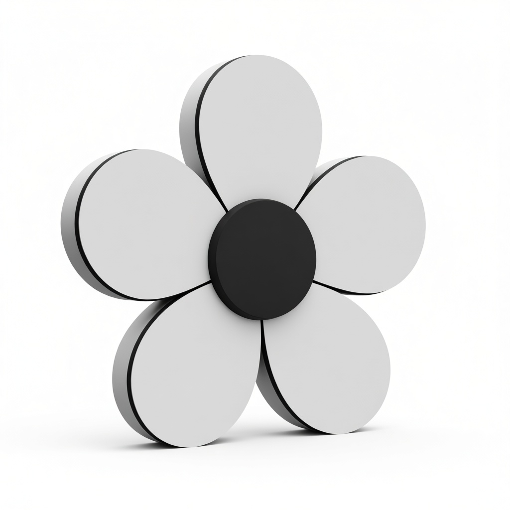 Simple Flower Sculpture free 3D printable STL