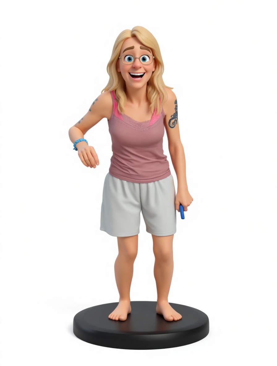 Blonde Woman Figurine free 3D printable STL