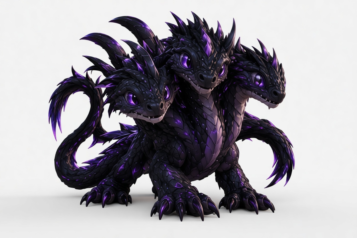 Hydra Dragon Figurine free 3D printable STL