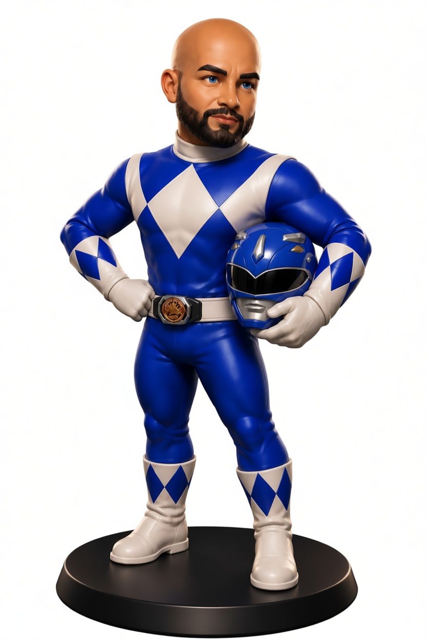 Blue Ranger Figurine free 3D printable STL