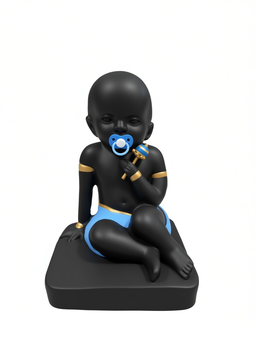 Baby Figurine with Pacifier free 3D printable STL