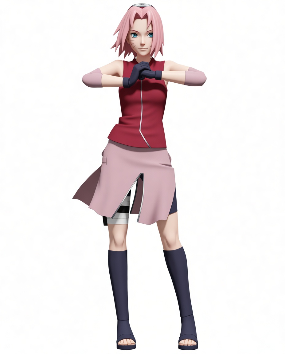 Sakura Haruno Figurine free 3D printable STL