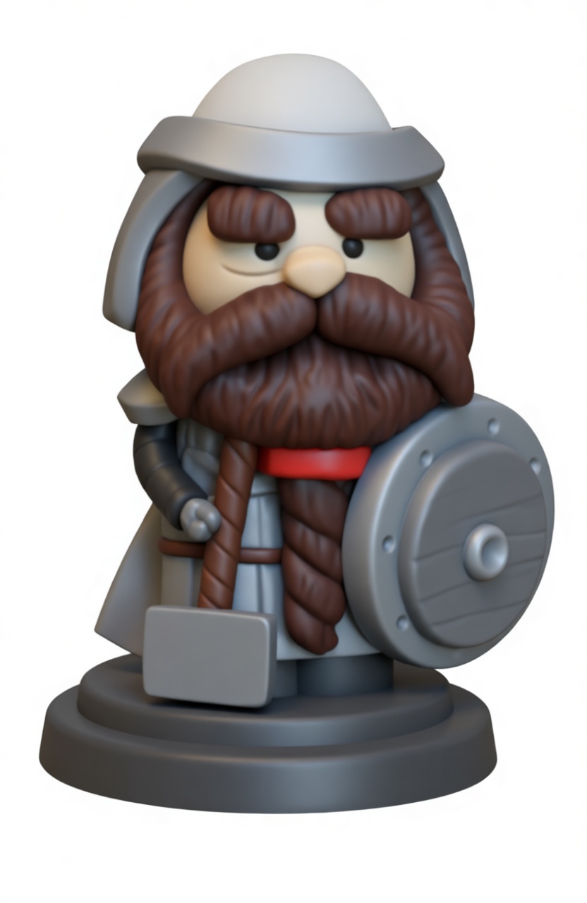 Viking Warrior Figurine free 3D printable STL