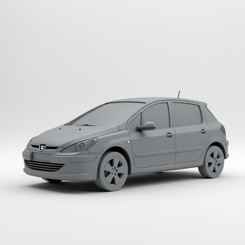 Peugeot 307 Hatchback - Free 3D Printable STL File