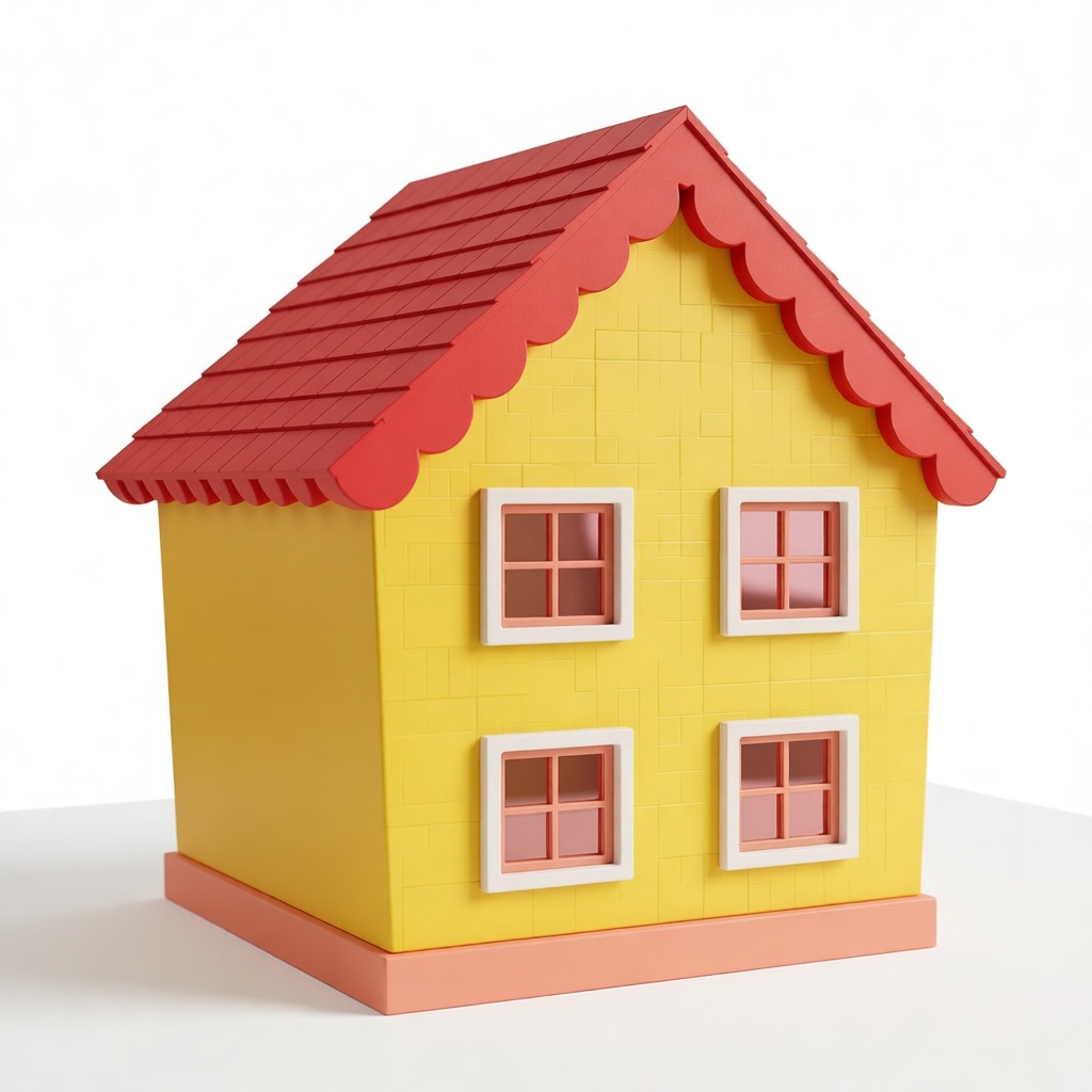Toy House Model free 3D printable STL
