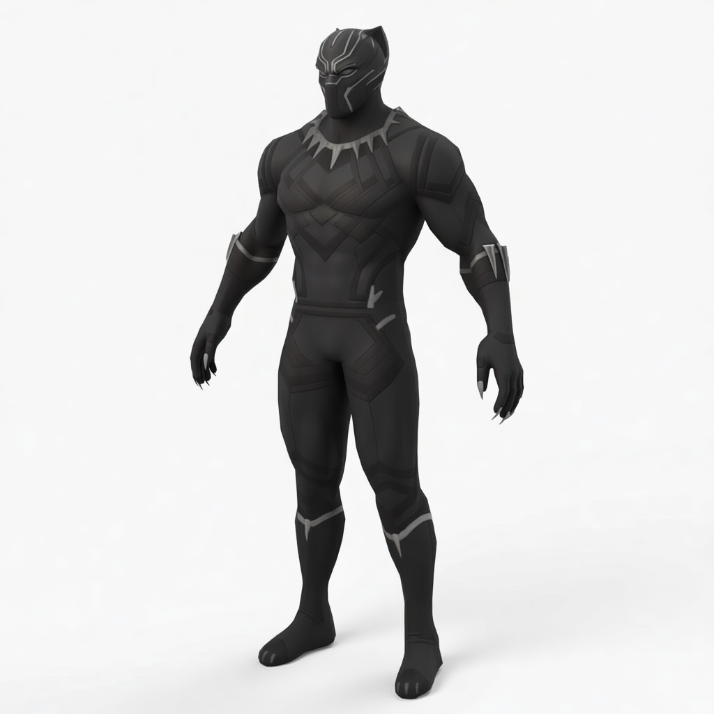 Black Panther Figure free 3D printable STL