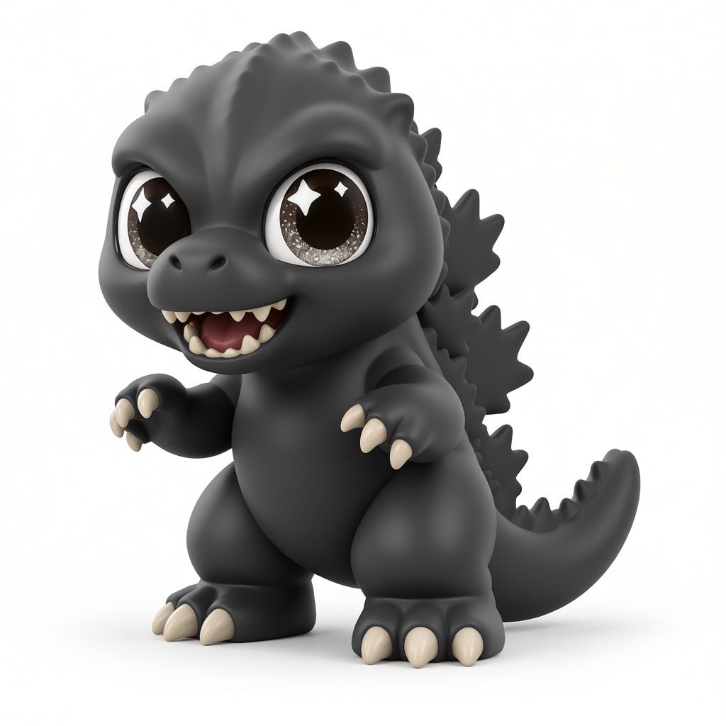 Godzilla Chibi Figurine free 3D printable STL