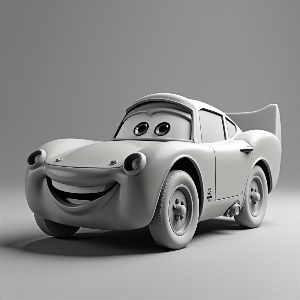 Lightning McQueen Keychain free 3D printable STL