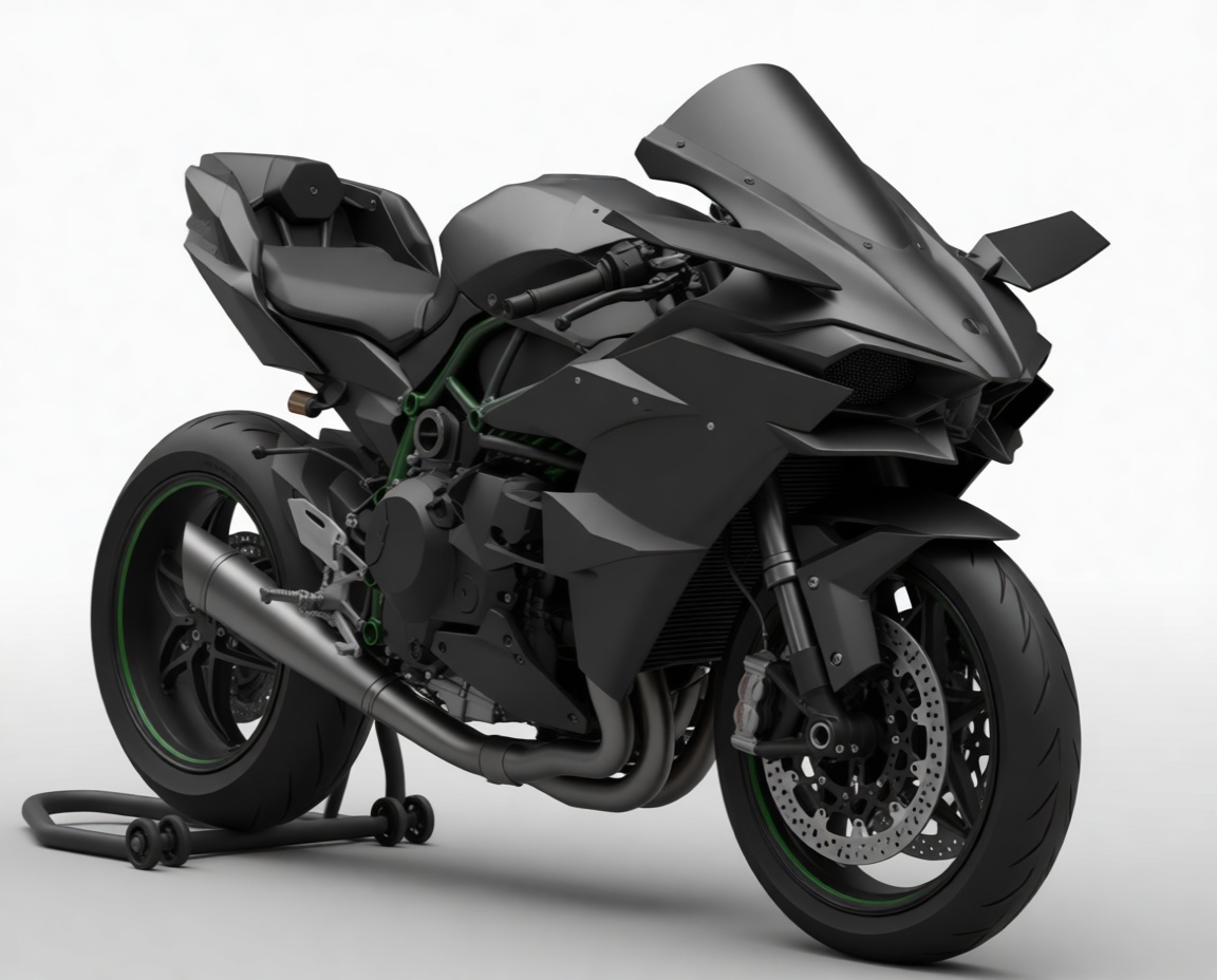 Kawasaki Ninja H2 Model free 3D printable STL