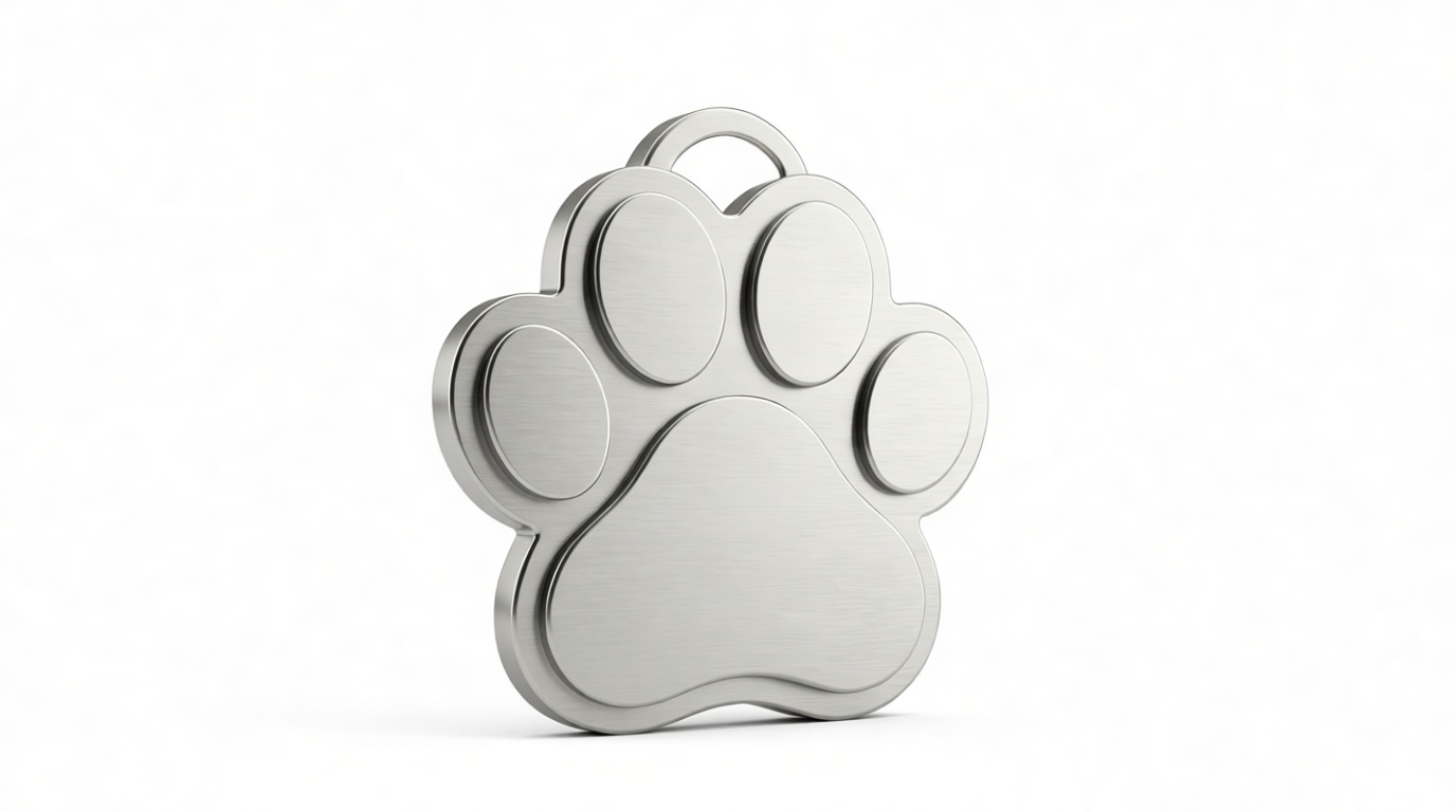 Paw Print Keychain free 3D printable STL