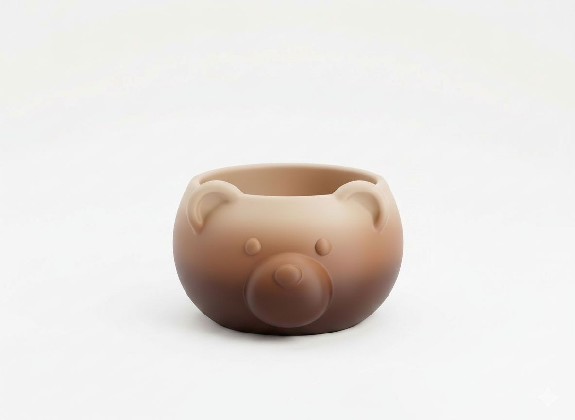 Bear Head Planter free 3D printable STL