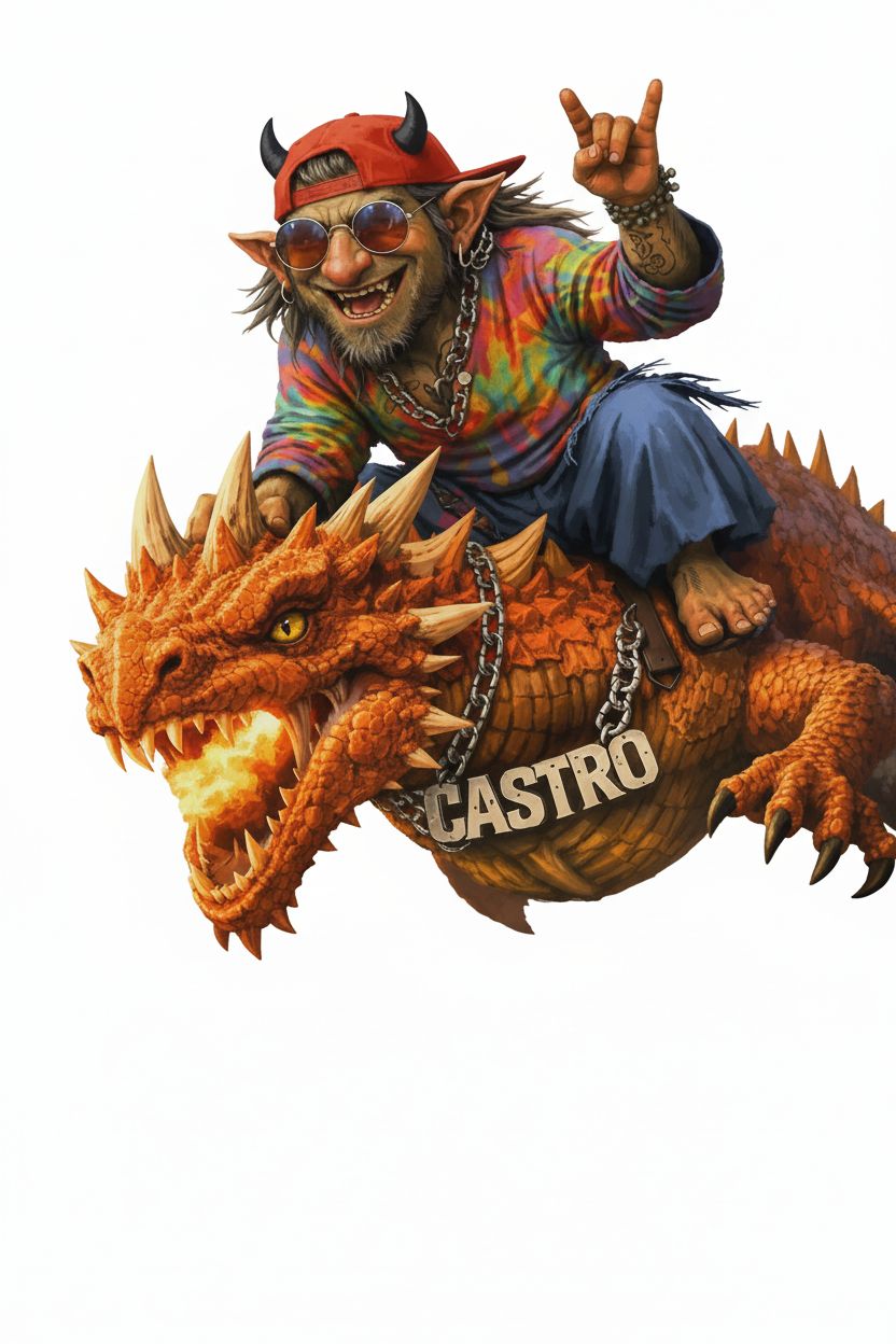 Hip Goblin on Fire Dragon free 3D printable STL