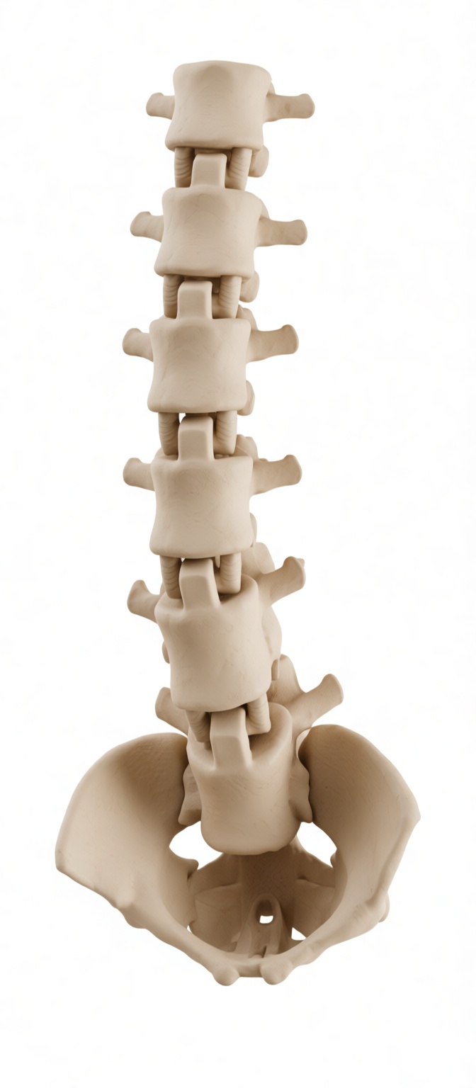 Human Lumbar Spine Model free 3D printable STL
