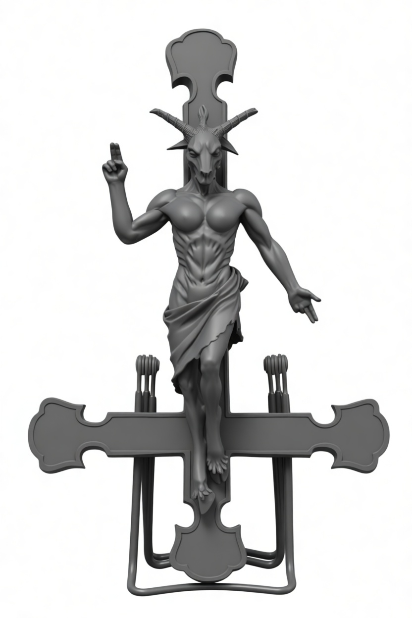 Baphomet Statue free 3D printable STL