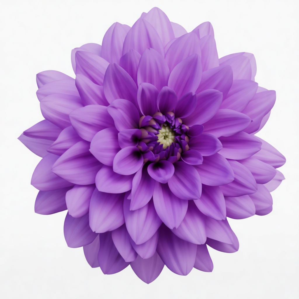 Purple Dahlia Flower Model free 3D printable STL
