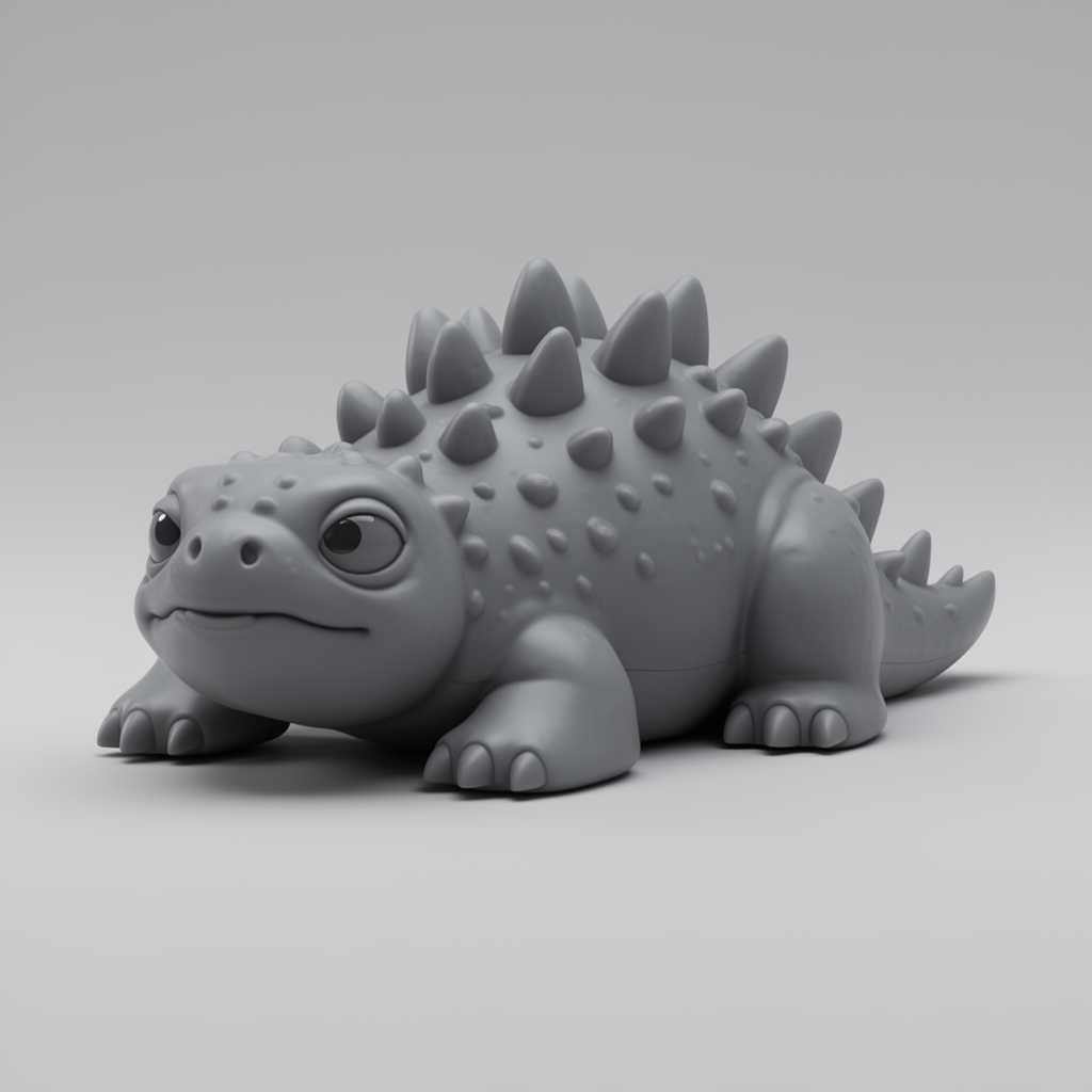 Spiky Dinosaur Figurine free 3D printable STL