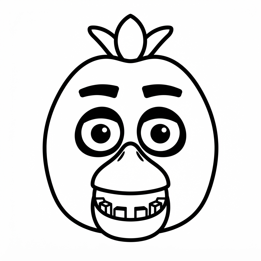 Chica Mask free 3D printable STL