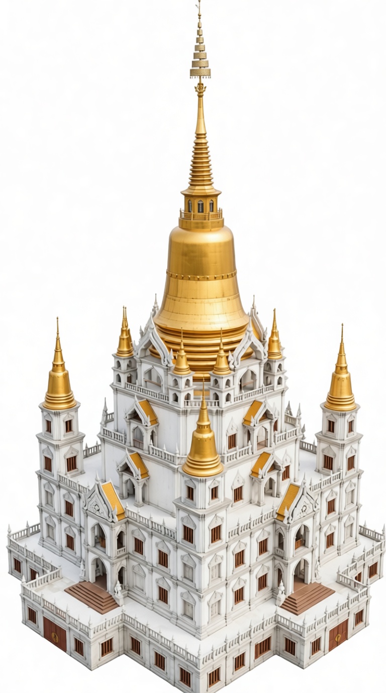 Wat Ratchanatdaram Model free 3D printable STL