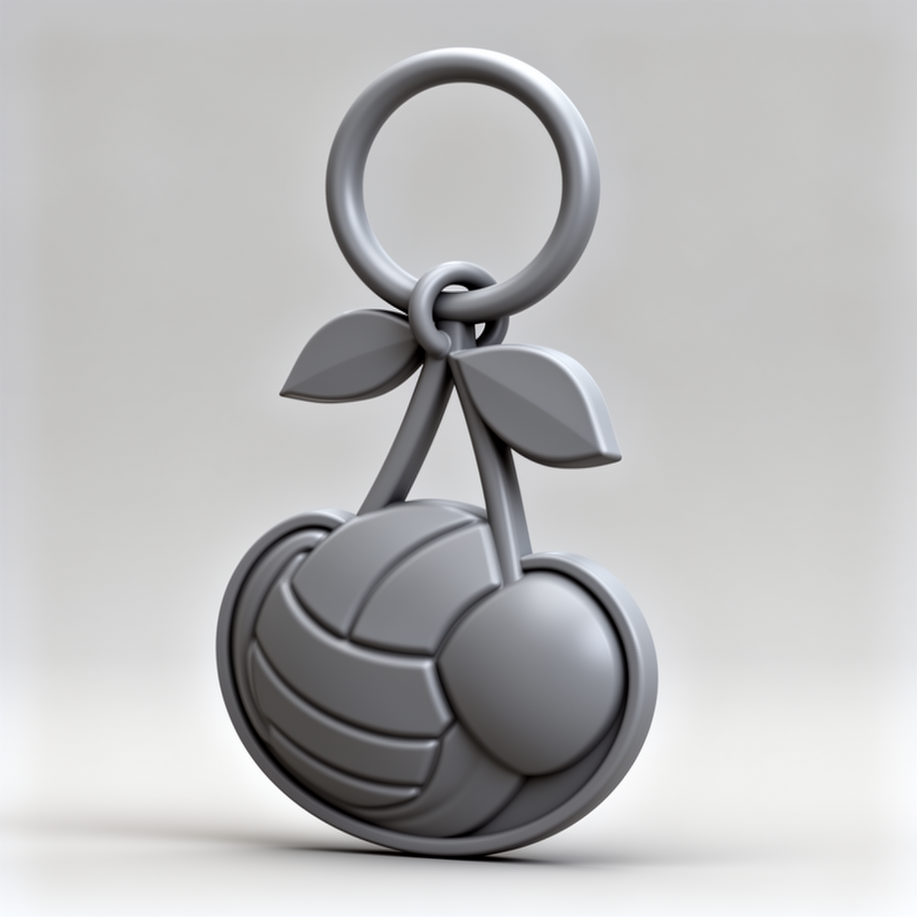 Volleyball Cherry Keychain free 3D printable STL