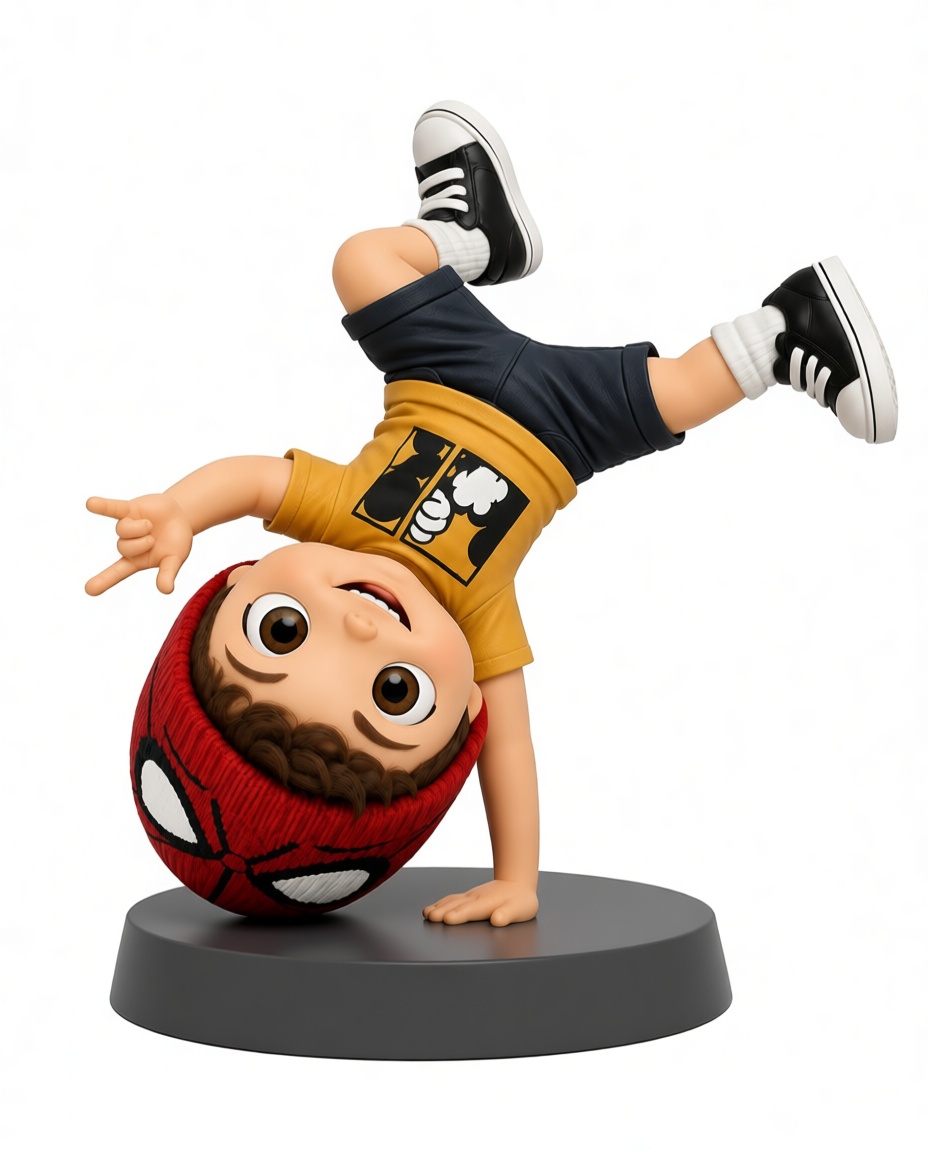 Boy with Spiderman Beanie Figurine free 3D printable STL