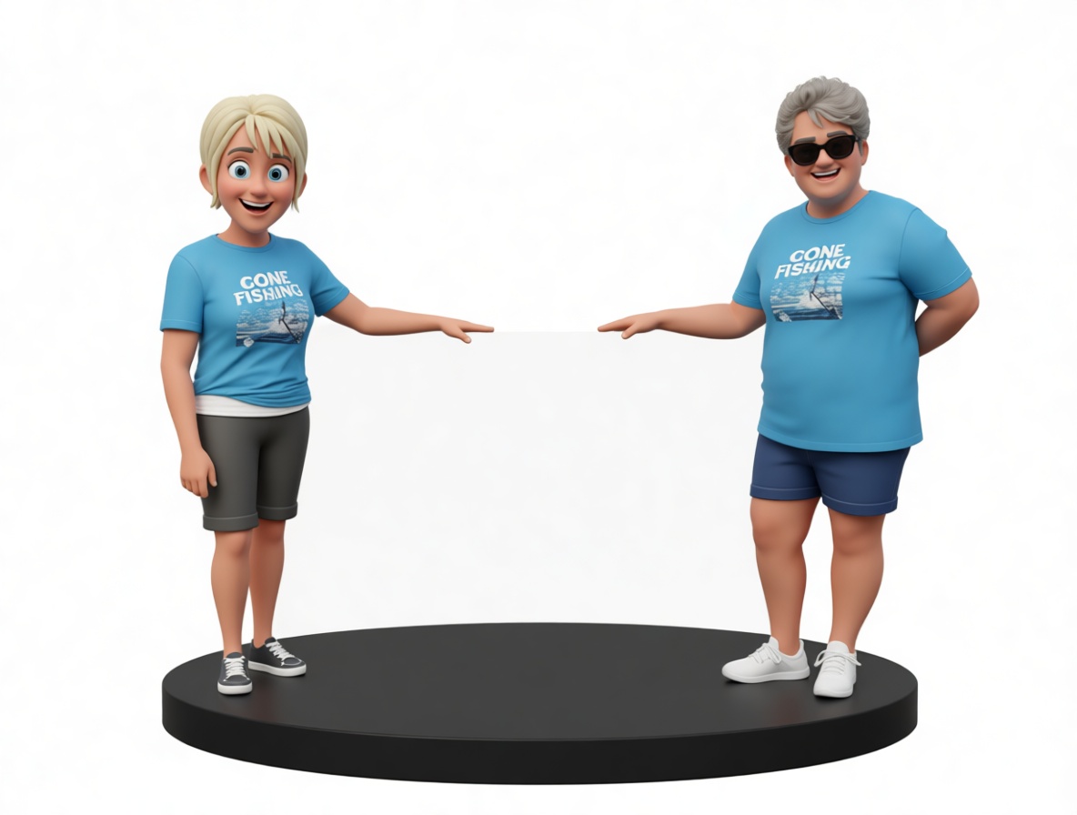 Casual Fisher Figures free 3D printable STL