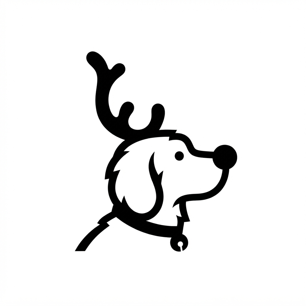 Golden Retriever Reindeer Figurine free 3D printable STL