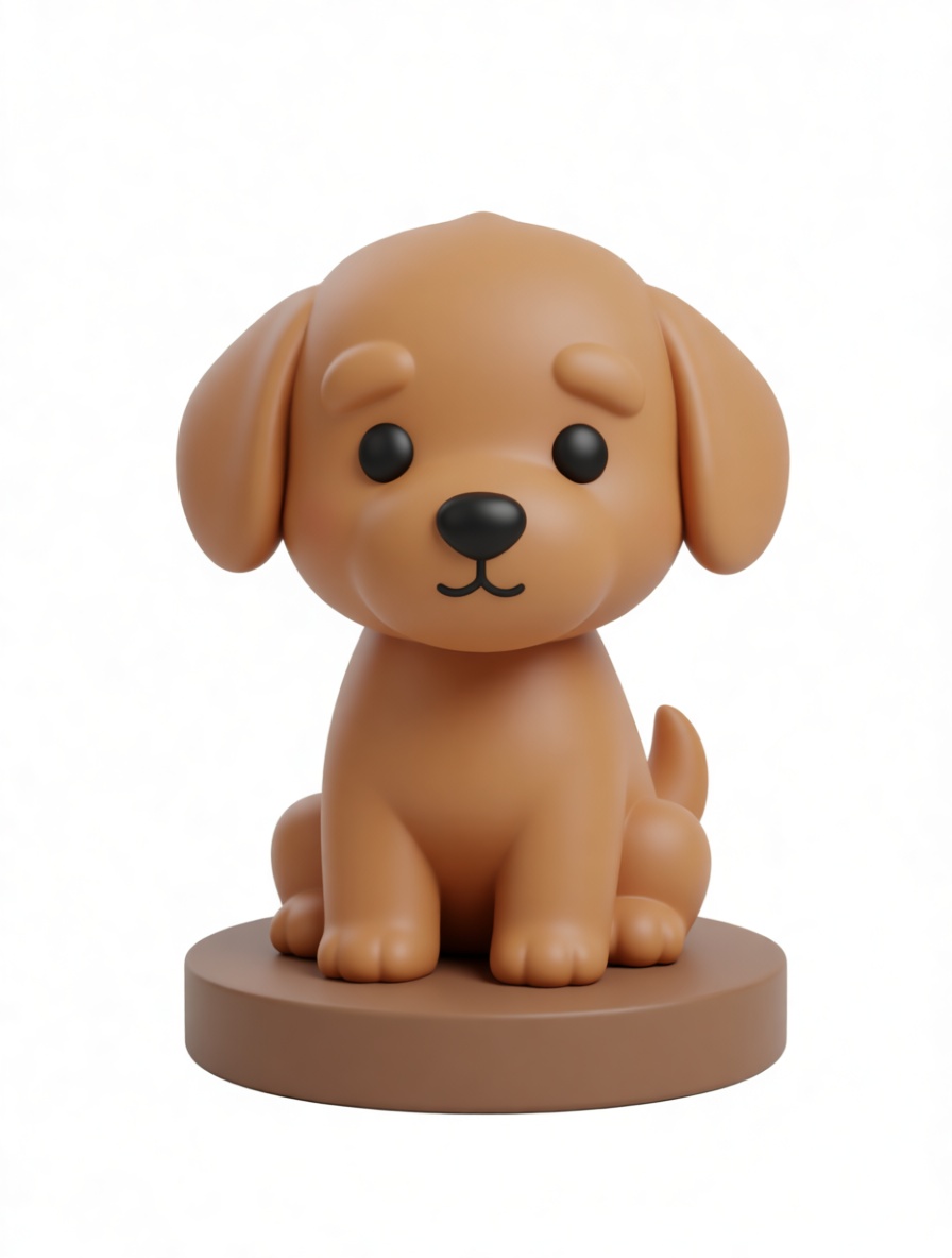 Cute Puppy Figurine free 3D printable STL