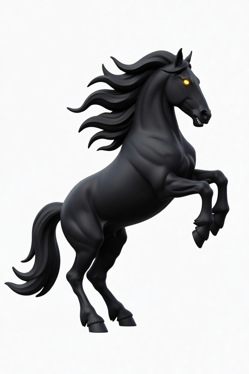 Black Stallion Figurine free 3D printable STL