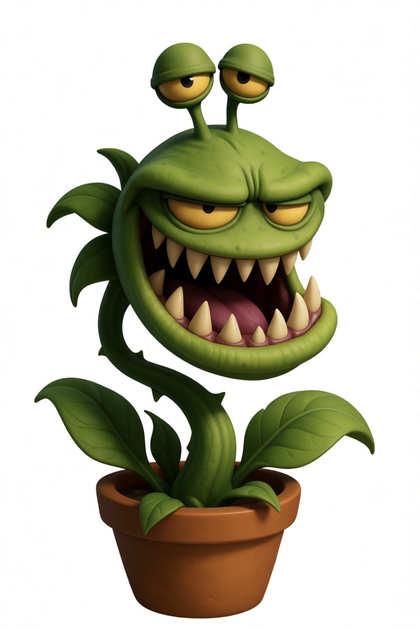 Chomper Plant Figurine free 3D printable STL
