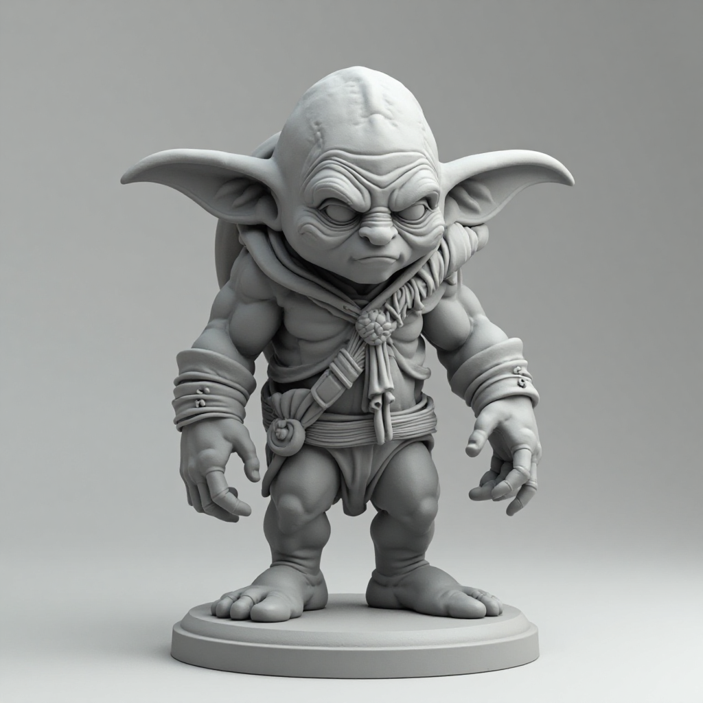Goblin with Sack Figurine free 3D printable STL