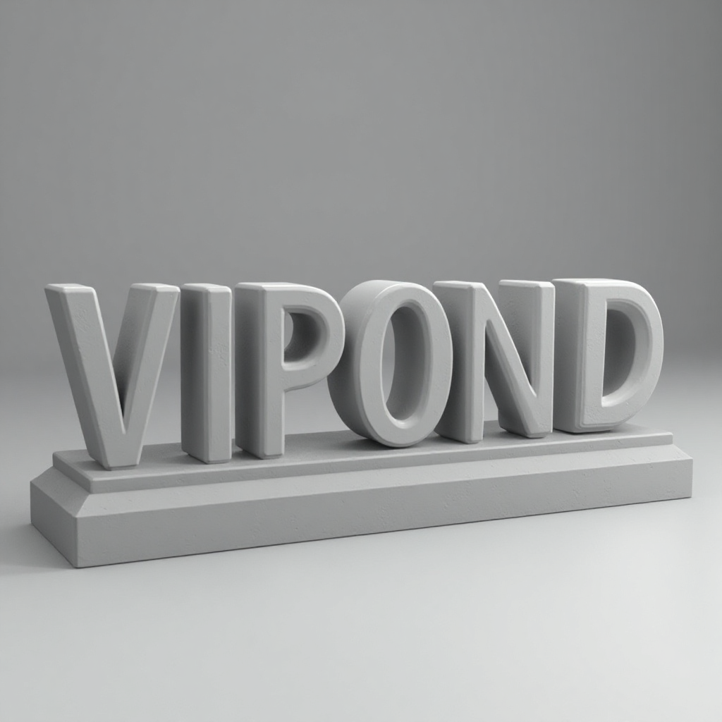 VIPOND Sign Sculpture free 3D printable STL