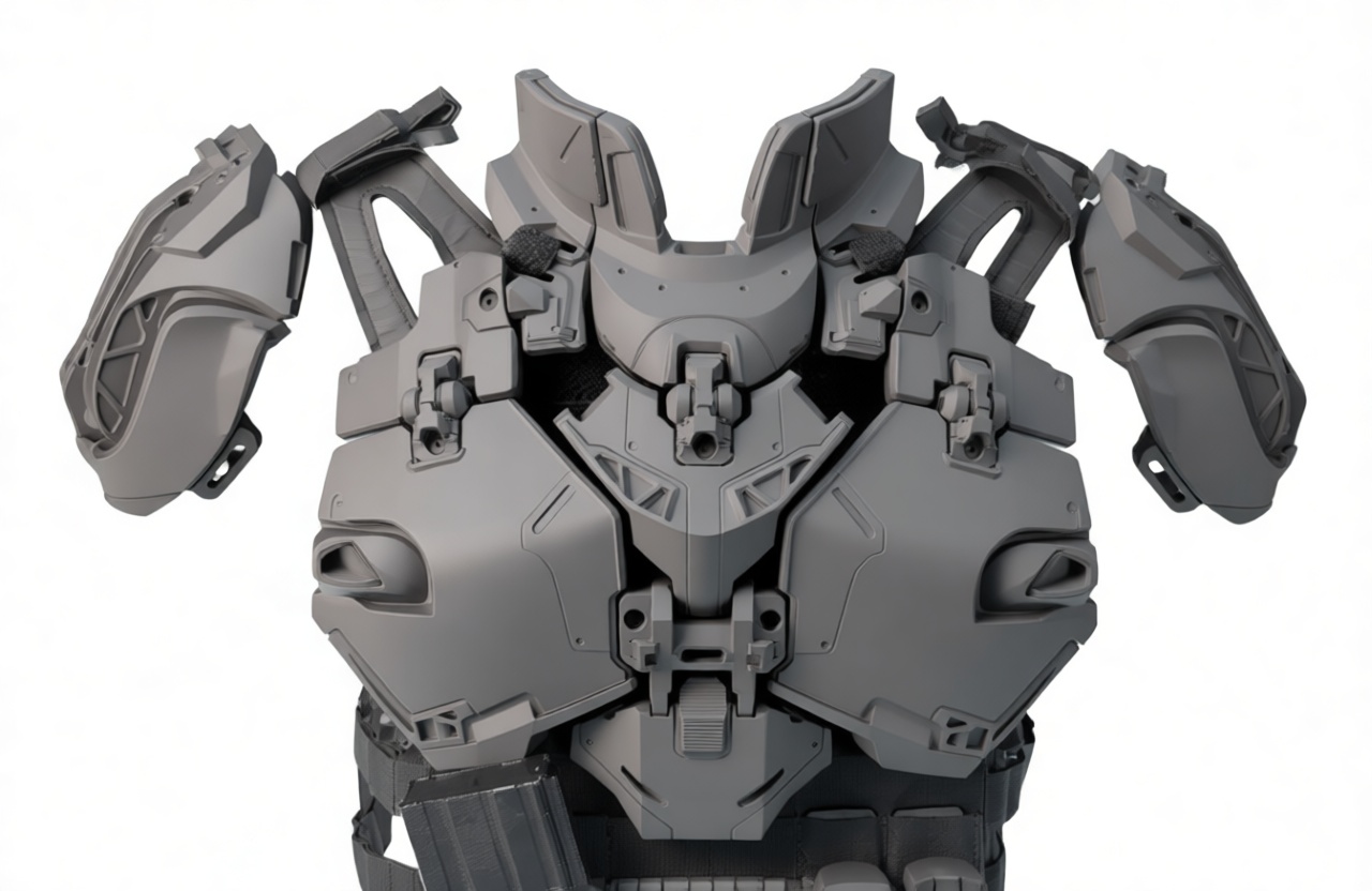 Tactical Body Armor Model free 3D printable STL