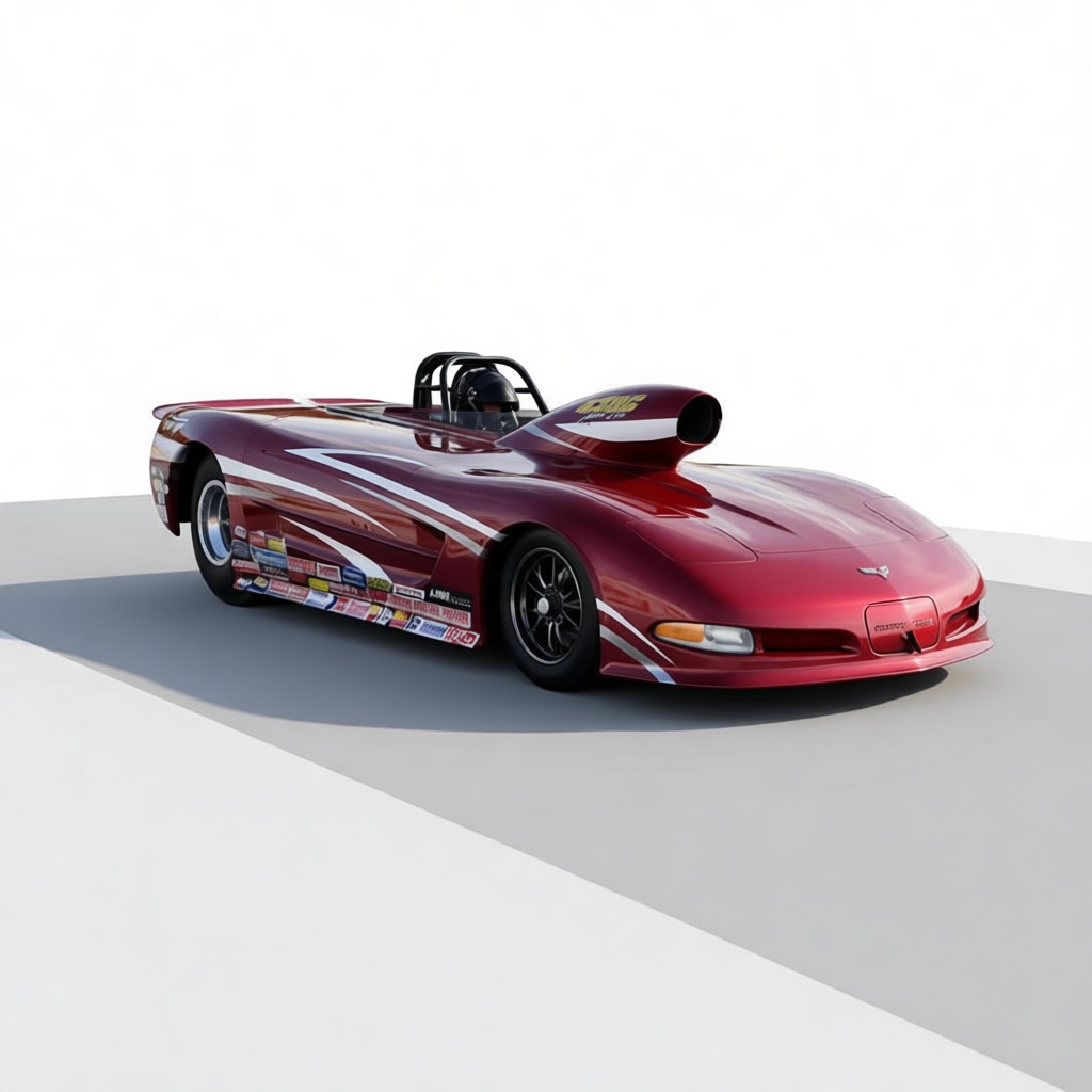 Chevrolet Corvette Dragster free 3D printable STL