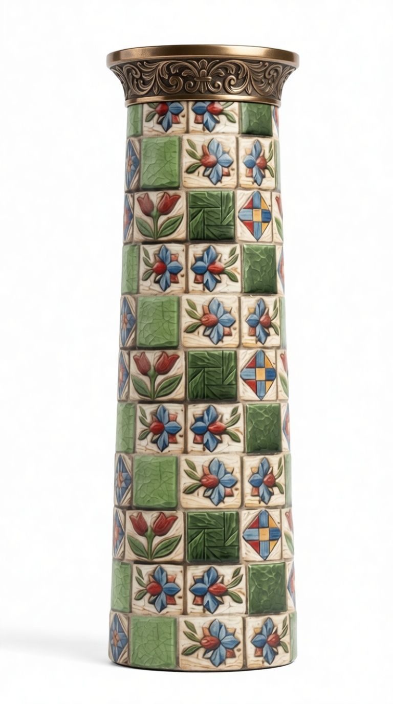 Decorative Tiled Vase free 3D printable STL