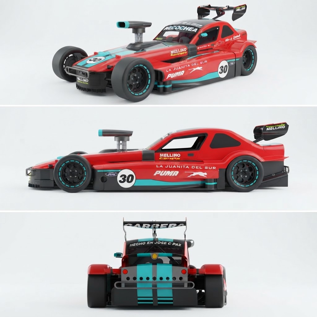 La Juanita Del Sur Racecar free 3D printable STL