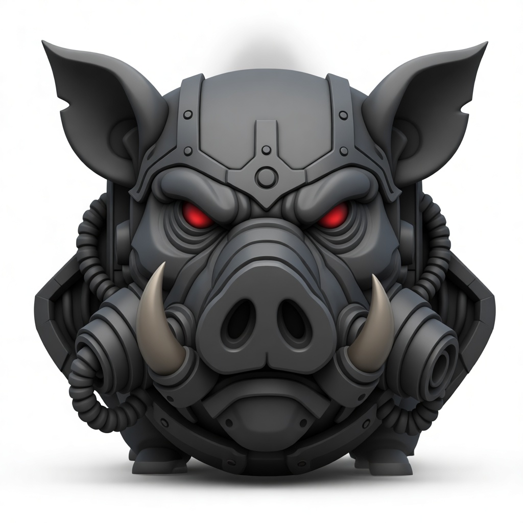 Cyber Boar Bust free 3D printable STL
