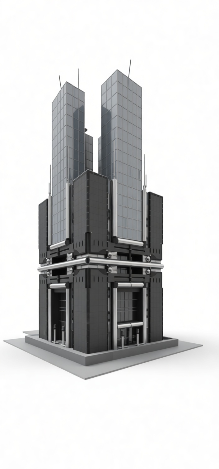 Futuristic Skyscraper Model free 3D printable STL