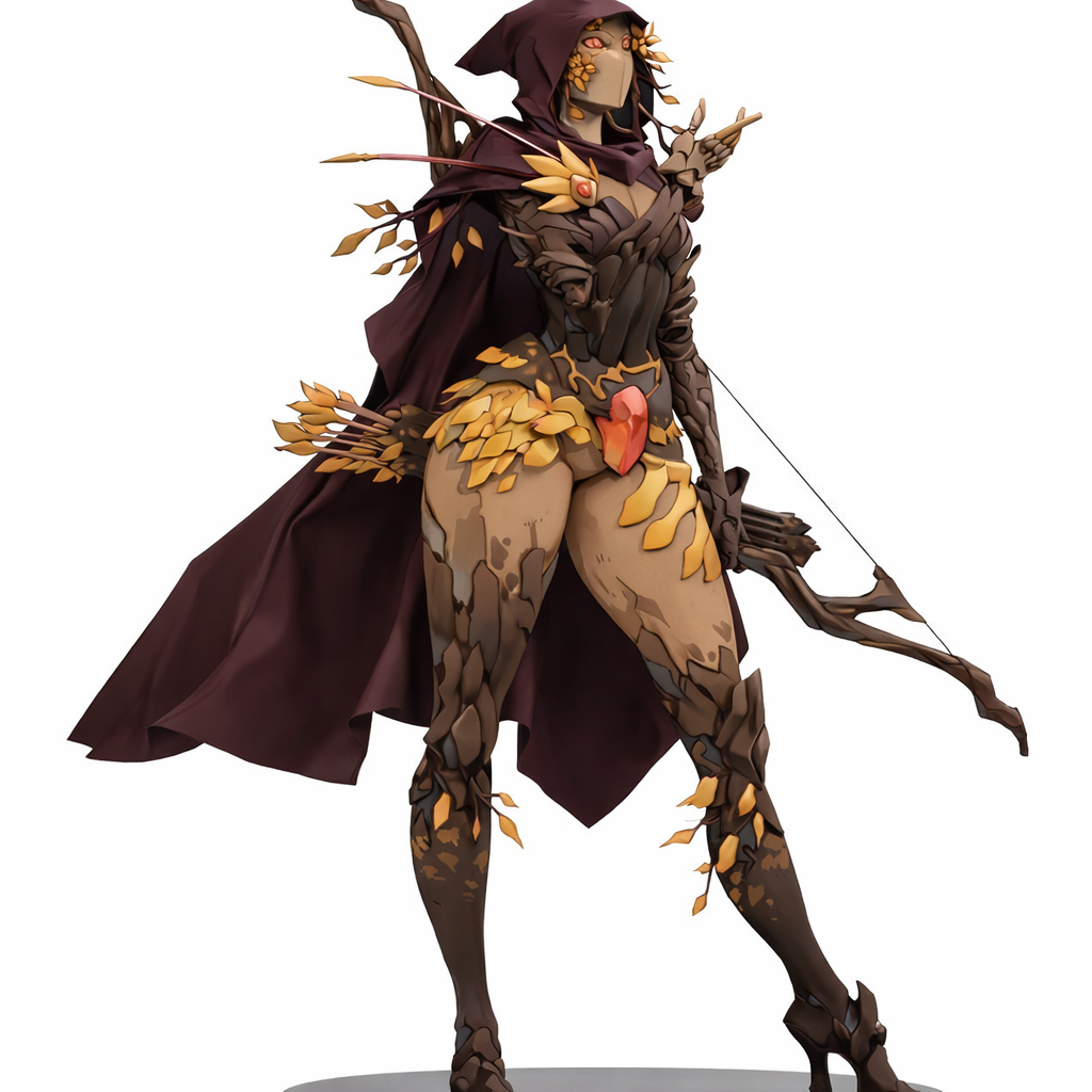 Dryad Archer Figurine free 3D printable STL