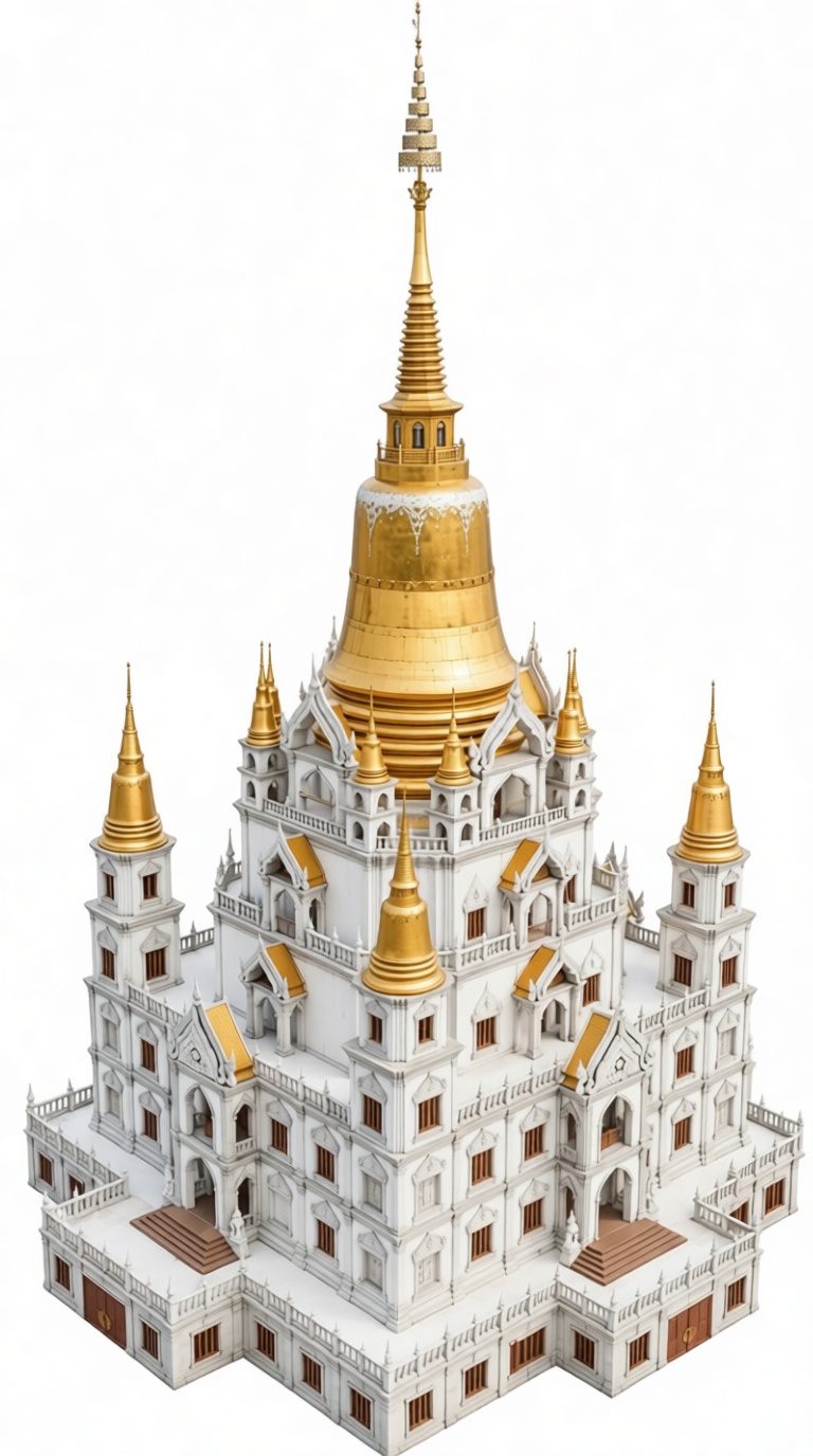Wat Ratchanatdaram Model free 3D printable STL